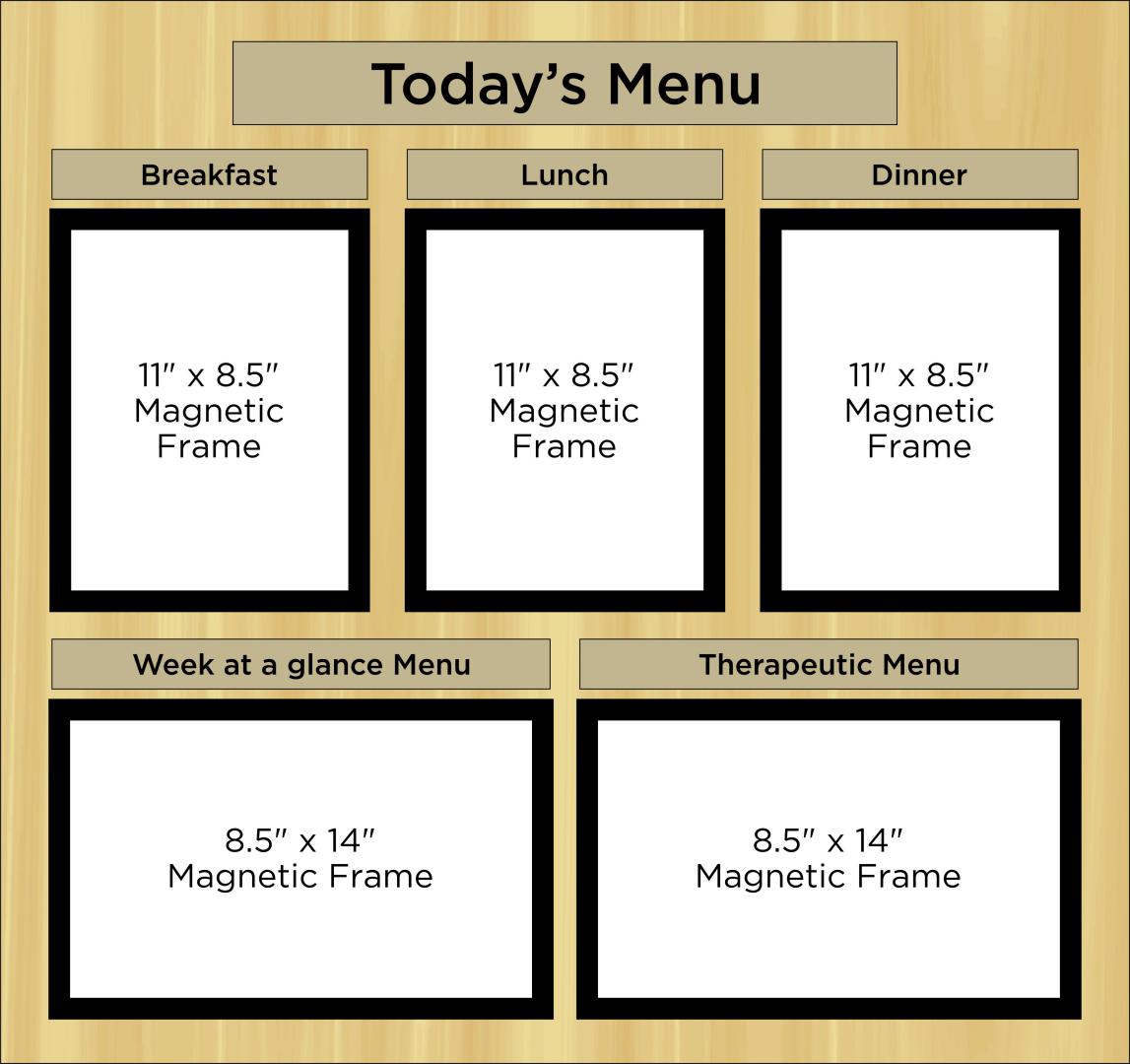LTC Menu Board - 32&#34; h x 34&#34; w
