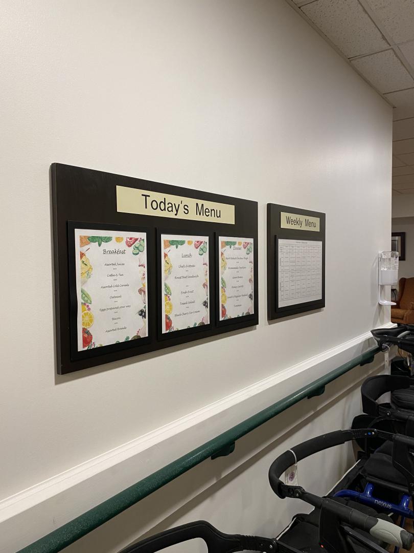 Menu board